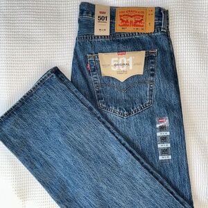 NWT Levi Strauss 501 Original jeans Mens 36x32 Button Fly